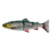 Savage gear gumová nástraha 4d linethru trout sinking green silver - 20 cm 98 g