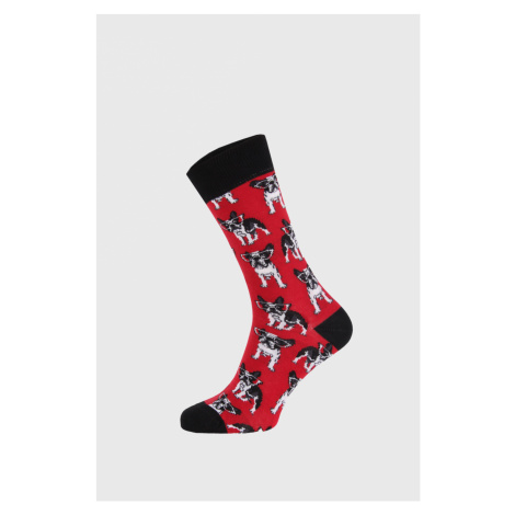 Červené ponožky Bulldog