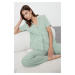 Trendyol Mint 100% Cotton Woven Pajama Set