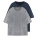 Trendyol Anthracite-Indigo Aged/Faded Effect 2-Pack Tshirt