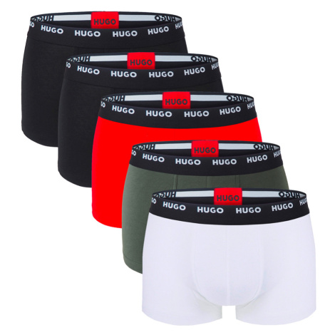 Five Pack Of Trunk With Logo Stretch-Cotton Hugo Boss