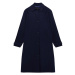 Pull&Bear Prechodný kabát  námornícka modrá