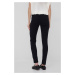 Nohavice Pepe Jeans Soho dámske, čierna farba, priliehavé, stredne vysoký pás
