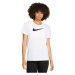 Nike NK DF TEE SWOOSH Dámske tričko, biela, veľkosť