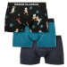 Organic X-Mas Boxer Shorts 3-Pack Teddy Aop+Jasper+Navy
