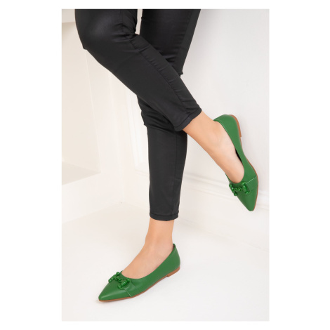 Soho Green Women's Flats 18726