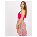 FUCHSIOVÝ CROP TOP S GOMBÍKMI RILEY -RV-TP-7528.11X-FUCHSIA PINK