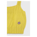 Detský bavlnený top United Colors of Benetton žltá farba,
