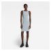 G-STAR Šaty - Engineered rib tank dress modré