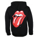 mikina s kapucňou ROCK OFF Rolling Stones Classic Tongue Čierna