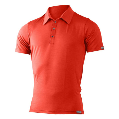 Lasting pánska merino polo košele ELIOT červená