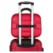 Peterson červená 5-dielna sada cestovných kufrov [DH] PTN 5806-SET