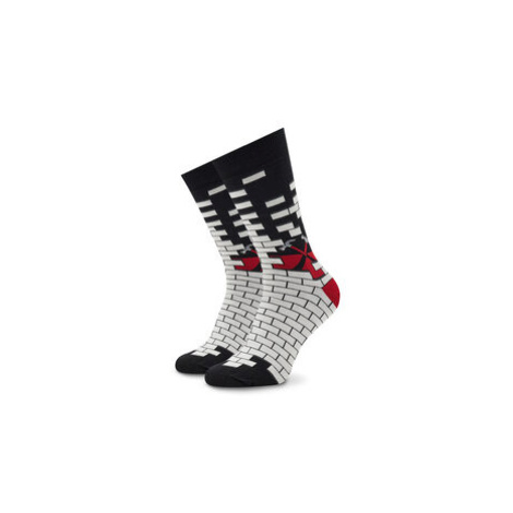 Stereo Socks Ponožky Vysoké Unisex Bricks Hammers Biela