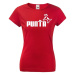 ★ Dámské tričko s obľúbeným motívom Punťa- vtipná paródia na značku Puma