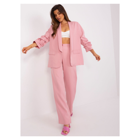 Light pink lady's oversize jacket
