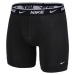 Nike E-DAY COTTON STRETCH BOXER BRIEF LONG 3PK Pánske boxerky, čierna, veľkosť