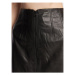Bruuns Bazaar Kožená sukňa Petrah Mille BBW3081 Čierna Regular Fit