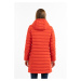 MYMO Zimný kabát  neónovo oranžová / biela