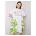 Dress-DHJ-SK-13117.41P-white-green