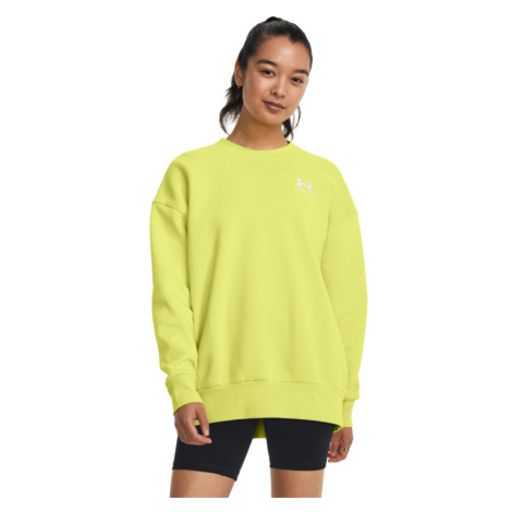 UNDER ARMOUR-Essential Fleece OS Crew-YLW Žltá