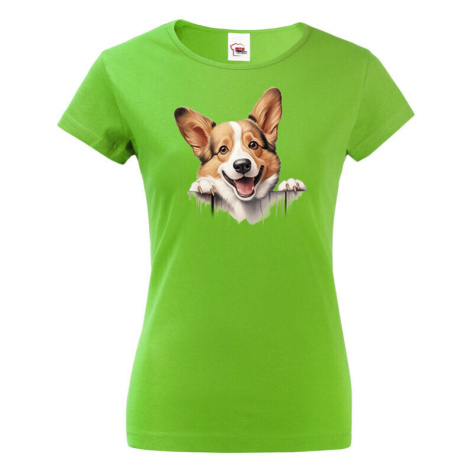 Dámské tričko s potlačou Welsh Corgi Pembroke  - tričko pre milovníkov psov