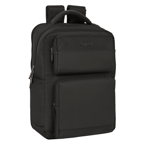 SAFTA Business dvojkomorový laptop batoh s USB portom - 15.6'' čierny