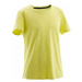 DOMYOS Chlapčenské tričko 500 na cvičenie žlté ŽLTÁ