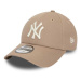 Šiltovka New Era 9FORTY Adjustable Cap New York Yankees League Essential Brown Beige