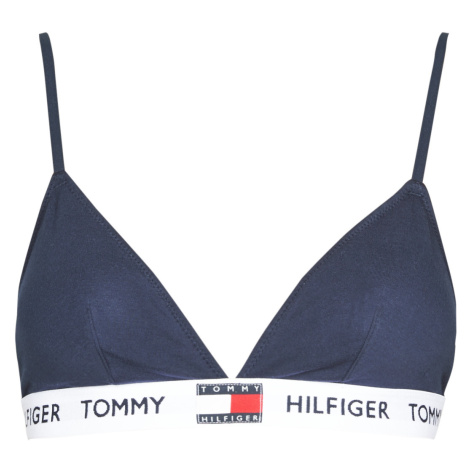Tommy Hilfiger  PADDED TRIANGLE  Trojuholníkové podprsenky Modrá