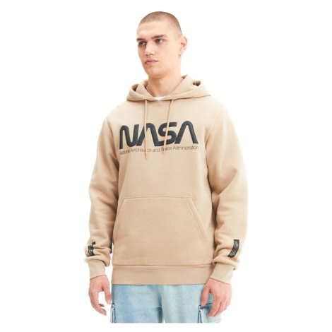 Cropp - Mikina s kapucňou NASA - Béžová