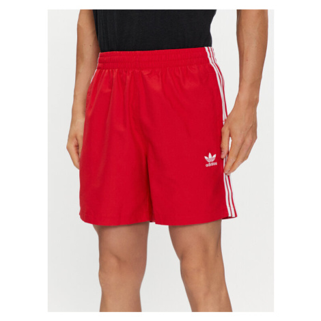 Adidas Plavecké šortky Originals Adicolor 3-Stripes Swim Shorts H44768 Červená