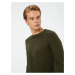 Koton Knitwear Sweater Crew Neck Textured Long Sleeve