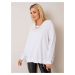 RUE PARIS White Cotton Sweatshirt