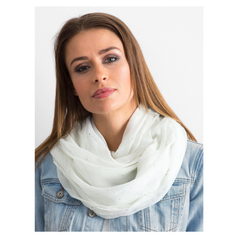 White scarf with rhinestones