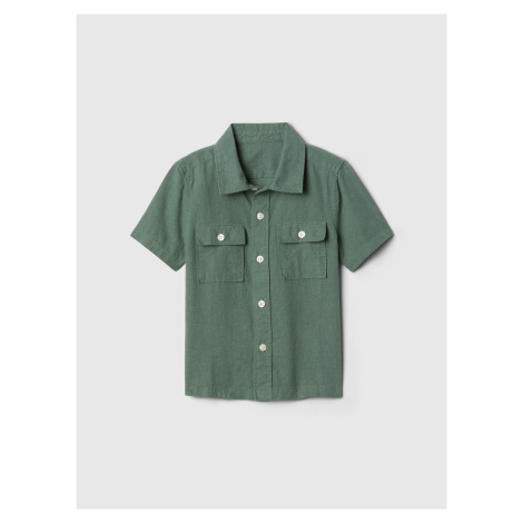 Zelená chlapčenská utility košeľa GAP