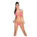 Sexi bikiny s reťazovými popruhmi NEONPINK