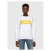 Mikina- Diesel FANGSECOLOGO SWEATSHIRT biela