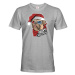Pánské tričko s potlačou vianočného buldočeka - vtipné vianočné tričko