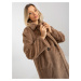 Svetlohnedý dámsky teddy kabát TW-PL-2118.95P-dark beige