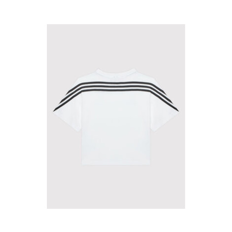 Adidas Tričko Future Icons Sport 3-Stripes HB0020 Biela Loose Fit