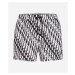 Plavky Karl Lagerfeld Abstract Aop Short Boardshorts Čierna