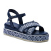 Tommy Hilfiger Sandále Logo Oll Over Platform Sandal T3A2-33256-0325 M Tmavomodrá