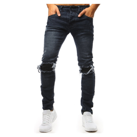 Pánske džínsové nohavice v granátovom prevedení (ux1432)skl.11 DStreet