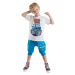 Denokids Monster Truck Boy Summer T-shirt Capri Shorts Set