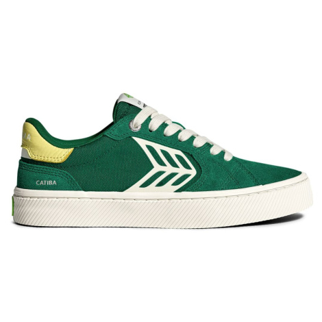 Dámské volnočasové boty Cariuma CATIBA PRO 2.0 Forest Green Suede and Cordura Ivory Logo Lemonad