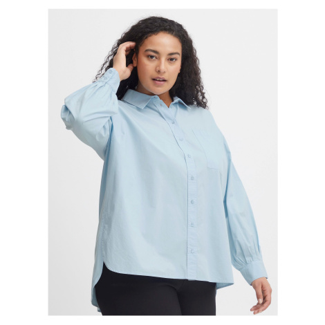 Light blue Ladies Shirt Fransa - Women