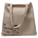 No Friends oversize canvas bag in white
