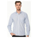 G625 DEWBERRY LINEN SHIRT-PLAIN BLUE