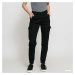 Kalhoty Urban Classics Ladies High Waist Cargo Pants Black