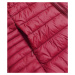 Prošívaná dámská vesta ve vínové bordó barvě model 15519045 Červené S (36) - J.STYLE